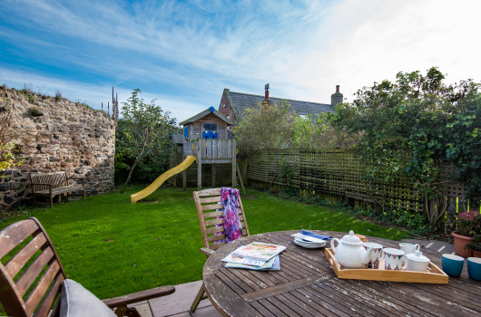 Garden, Leaholme Cottage, Newton-by-the-Sea, Northumberland Garden