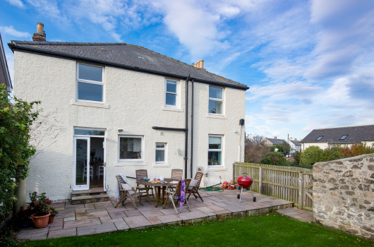 Garden, Leaholme Cottage, Newton-by-the-Sea, Northumberland Garden